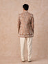 Manyavar Beige Royal Elegance Indo Western