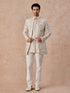 Manyavar Splendid Cream Georgette Indo Western