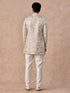 Manyavar Splendid Cream Georgette Indo Western