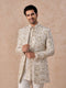 Manyavar Splendid Cream Georgette Indo Western