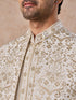 Manyavar Splendid Cream Georgette Indo Western