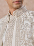 Manyavar Charming Cream Indo Western