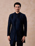 Manyavar Dark Blue Designer Indo Western