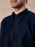 Manyavar Dark Blue Designer Indo Western