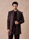 Manyavar Purple Majesty Georgette Indo Western