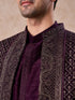 Manyavar Purple Majesty Georgette Indo Western