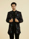 Manyavar Black Velvet Indo Western
