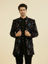 Manyavar Black Velvet Indo Western