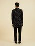 Manyavar Black Velvet Indo Western