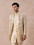 Manyavar Regal Beige Net Indo Western