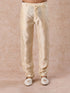 Manyavar Regal Beige Net Indo Western