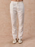 Manyavar Glistening Cream Satin Indo Western