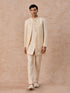 Manyavar Majestic Cream Indo Western Ensemble