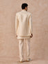 Manyavar Majestic Cream Indo Western Ensemble