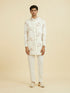 Manyavar Regal Cream Indo Western Set