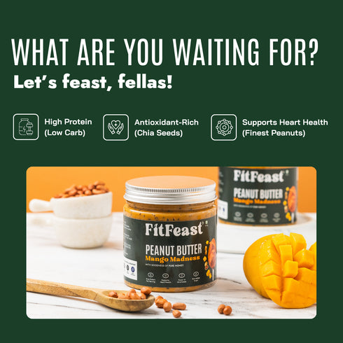 Fitfeast Best-Selling Peanut Butter (1.6kg) + 2 FREE Malai Kulfi Sachets