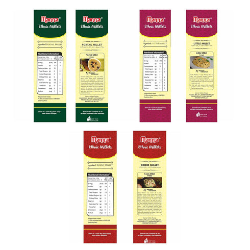 Manna Foods Millets Combo Pack of 3