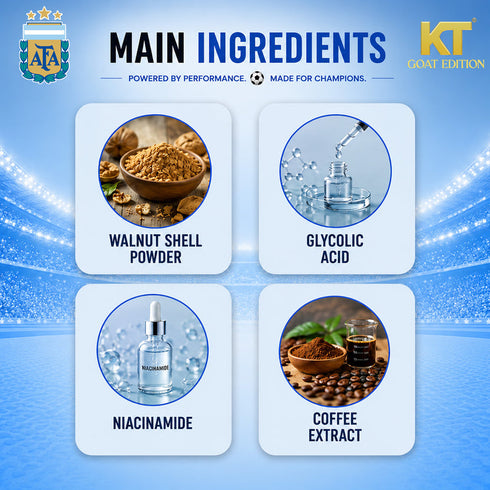 KT GOAT Edition Active De-Tan Face & Body Scrub