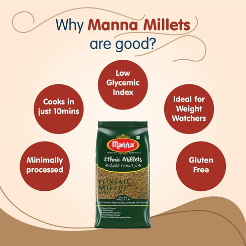 Manna Foods Millets Combo Pack of 3
