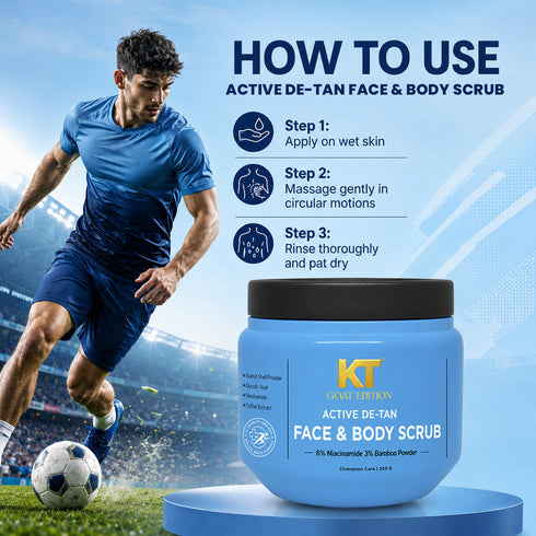 KT GOAT Edition Active De-Tan Face & Body Scrub