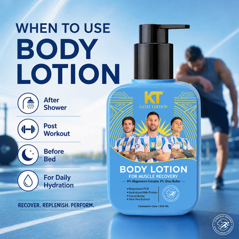 KT GOAT Edition Body Lotion For Muscle Recovery