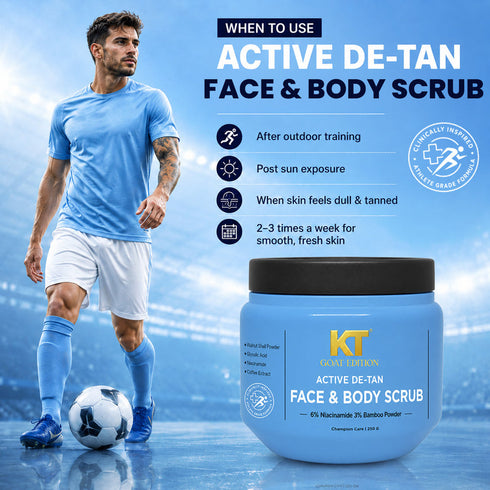 KT GOAT Edition Active De-Tan Face & Body Scrub