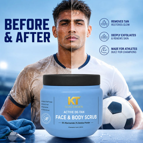 KT GOAT Edition Active De-Tan Face & Body Scrub