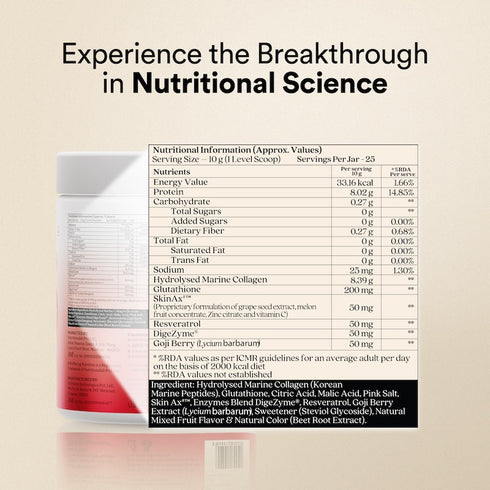 Wellbeing Nutrition Glow Korean Marine Collagen Peptides