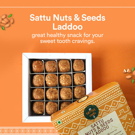Native Roots Sattu Nuts & Seeds Laddoo