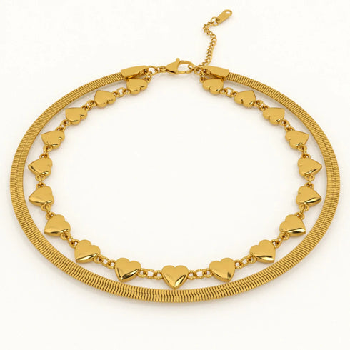 Palmonas Love Heart Chain Bracelet