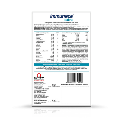 Vitabiotics Immunace Extra Tablets