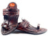 Vhaanfootwear Handmade Authentic Dark Brown Leather Kolhapuri Chappal for Men