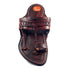 Vhaanfootwear Handmade Authentic Dark Brown Leather Kolhapuri Chappal for Men