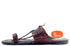 Vhaanfootwear Handmade Authentic Dark Brown Leather Kolhapuri Chappal for Men