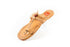 Vhaanfootwear Yellow Moja T Shape Red Gonda Veni Belt Patta Detailed Punching Kolhapuri Chappal For Women