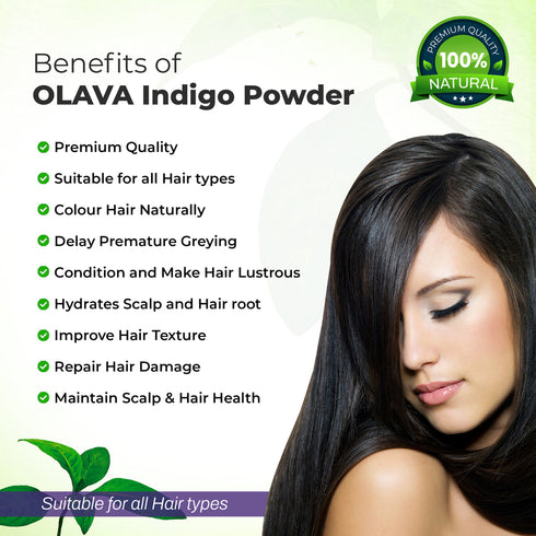 Indigo Powder - 100% Pure and Natural - No Ammonia - 150g