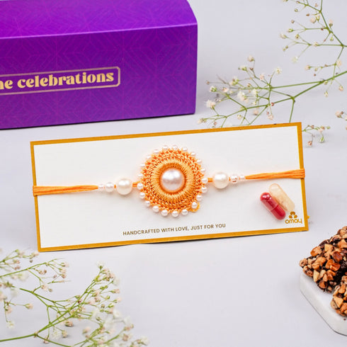 Omay Foods Handcrafted Rakhi for Brother