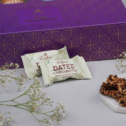 Omay Foods Healthy Indulgence Rakhi Gift Box (for Brother)
