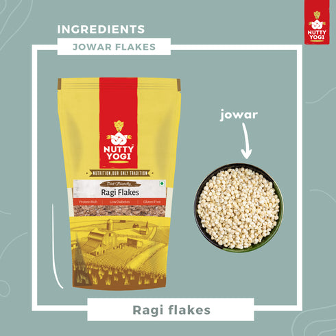 Nutty Yogi Sorghum Jowar Flakes 400gm