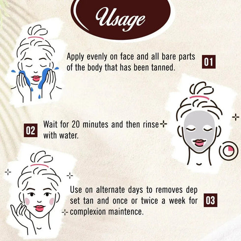 Keya Seth Aromatherapy Oxy De Tan Clay Foaming Facewash & Face Pack Combo