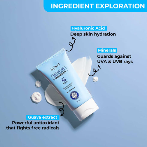Soku Cosmetic Sun Protection Broad Spectrum Sunscreen SPF 50 PA+++