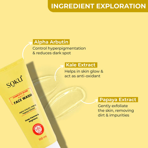 Soku Cosmetic Complete Glow Daily Face Wash