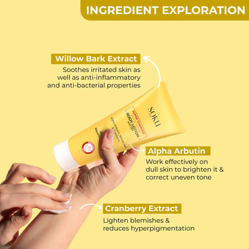 Soku Cosmetic Super Charged Boost Glow Body Lotion with SPF