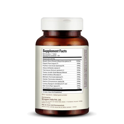 Nirogam International Inhale Boost Tablets | Lungs - Sinus - Allergies Support