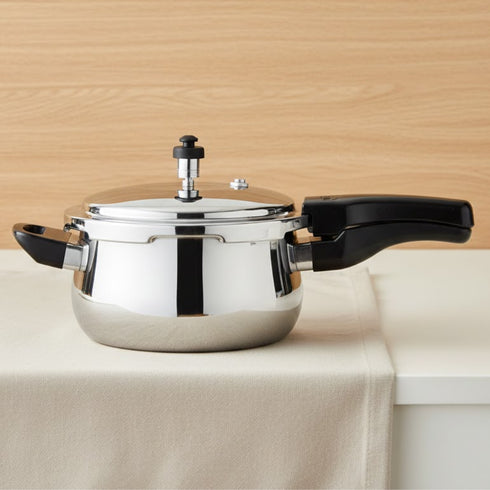Vinod Doniv Titanium Triply Stainless Steel Pressure Cookers 5 Ltr Outer Lid Induction Friendly