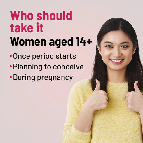 Gynoveda Iron & Folic Acid Tablets 60 Tablets