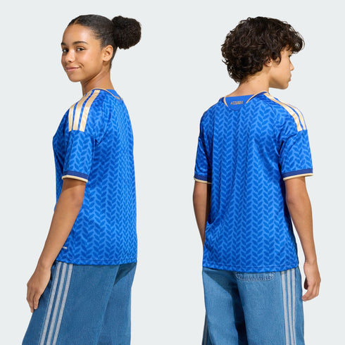 Adidas Italy 26 Home Kids Jersey Blue