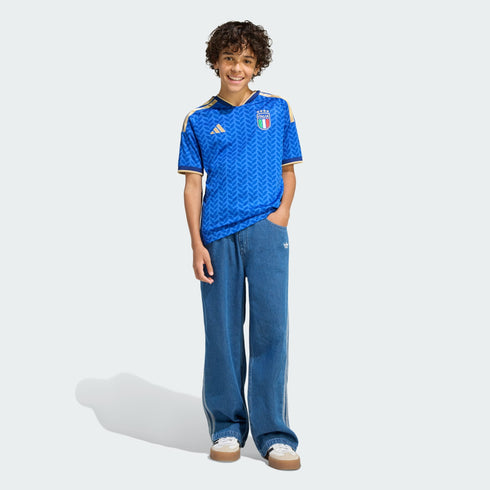 Adidas Italy 26 Home Kids Jersey Blue