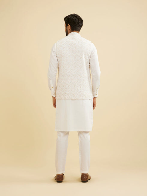 Manyavar Elegant Light Cream Jacket