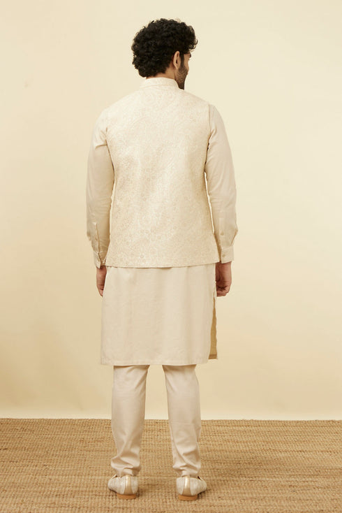 Manyavar Elegant Biscuit Shade Jacket
